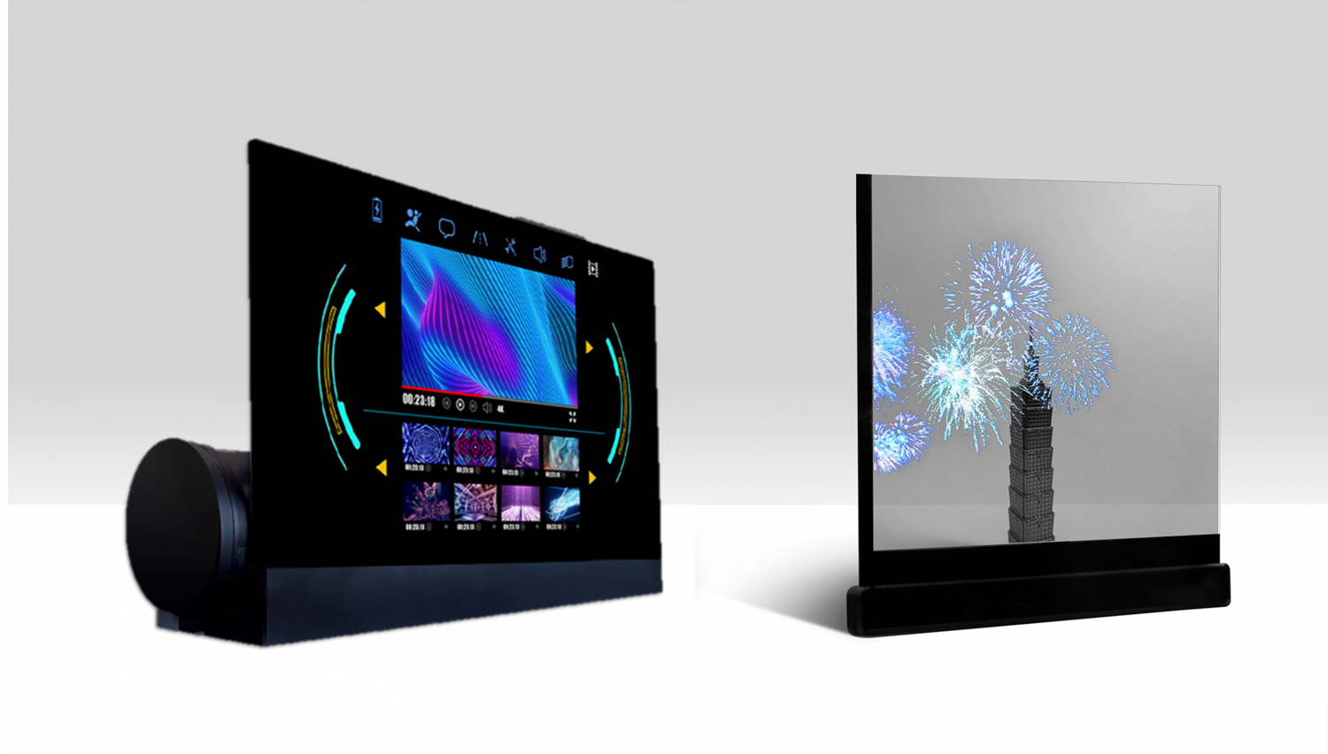 可卷式、折迭性、高透明